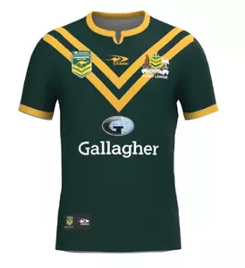 Australian Kangaroos 2024 RL Players On Field Jersey Toddlers Set Sizes 0-4! - Picture 1 of 3