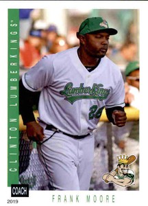 2019 Clinton LumberKings Grandstand #19 Frank Moore Hitting Coach Baseball Card