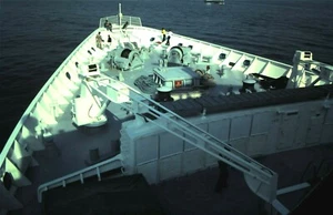 1977 Kodachrome Slide, Crew Members on Bow of Ship / front end of Vessel  - Picture 1 of 1