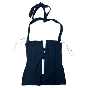 NEW Susana Monaco V Wire Halter Top in Black XSmall - Picture 1 of 7