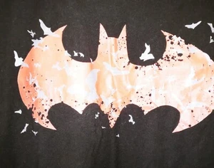 DC Comics Batman Red Bat Black Graphic TShirt Size XL Good Condition Nice - Picture 1 of 4