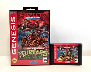 Streets of Rage 2: TMNT - New Heroes for Sega Genesis/Mega Drive - Picture 1 of 2