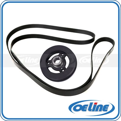 Cinturón serpentino equilibrador armónico para Jeep Cherokee Wagoneer Comanche 87-90 4,0 L Foto 1 de 4