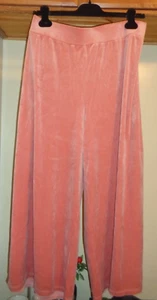 DENIM & CO NATURALS PINK  SOFT VELOUR  PULL-ON  CROPPED  PANTS  NEW SZ 1X - Picture 1 of 8