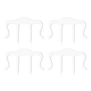 4 Pcs/Set Acrylic Music Book Clips for Sheet Music Pianos Book Cookbook Reading - Picture 1 of 8