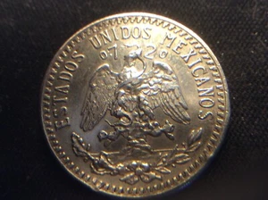 1943 M ,Mexico 20 centavos,vf, 0.720 Silver,cud on rev - Picture 1 of 6