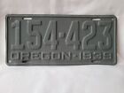 Vintage 1939 Oregon Primed and Ready to be Restored License Plate 11223