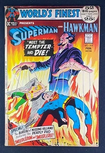 World's Finest (1941) #209 Bien+ (6,5) Cubierta Neal Adams Hawkman Superman - Imagen 1 de 2