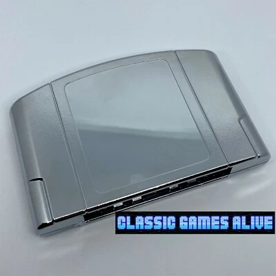 Legend of Zelda Game Case Shell - Plateado Platino (Metal Chapado) NES SNES N64 Foto 1 de 4