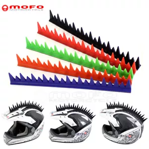 Motorcycle Street Rubber Mohawk Helmets Mohawks Spikes Rubber Sticker Universal - Bild 1 von 17