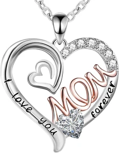 Regalo Collana Mamma - Ciondolo Cuore Ti Amo per Festa della Mamma e Compleanno - Foto 1 di 8