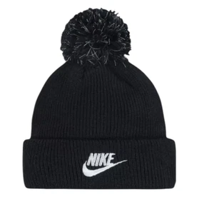 Nike Youth Unisex Pom Beanie, Black, Kids 4-7,,NWT - Picture 1 of 4