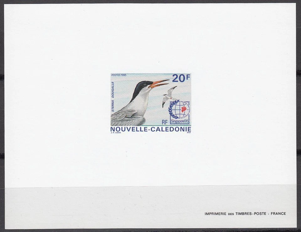 New Caledonia Sc720 Sea Bird, Roseate Tern, Singapore 95, Deluxe Proof - Image 1 of 1