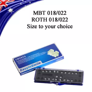 Dental Ceramic Orthodontic MINI Brackets Braces Roth/MBT 018/022 With 3/345 Hook - Picture 1 of 6