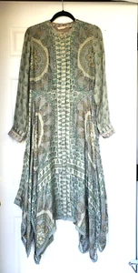 Soft Surroundings Prairie Cottage Dress Medium Sage Green - Bild 1 von 7
