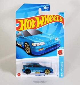 🚦Hot Wheels '88 Honda CR-X Satin Blue - Wheel Error - 2023 - Picture 1 of 5
