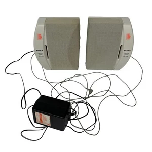 FOR PARTS AS IS - Sony SRS-PC50 Computer Speakers Vintage 1997 - Afbeelding 1 van 15