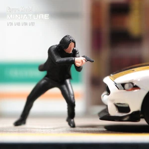 1/24 1/43 1/64 1/87 John Wick Killer Scene Prop Miniaturfigur für Auto KFZ - Bild 1 von 6