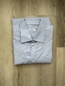 Zilli Men’s Dress Shirt Size 45 - 17/3/4 Made In Italy - Picture 1 of 8