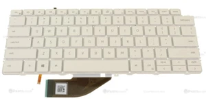 XD3H3 WW39R VKJ01 Nowa klawiatura Dell OEM XPS 7390 9310 2-w-1 podświetlana biała - Zdjęcie 1 z 4