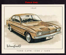 Golden Era (The Ford Capri) 1969 Ford Capri 1300 / 1600.  Single Card #1/10