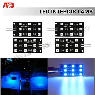 4X Bombilla de placa de luz interior LED azul para Audi A1 A3 A4 A5 A6 Q2 Q3 Q5 Q7 TT TTS Foto 1 de 4