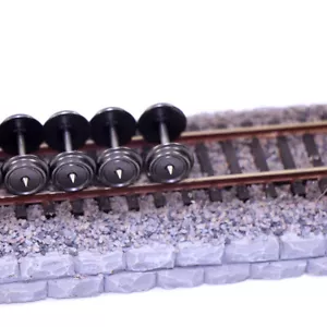 12 Stck. HO Maßstab 1:87 36"" DC Metallräder für Modellzug DC Radsatz C8724 - Bild 1 von 5