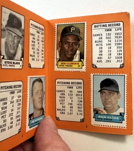 1969 TOPPS BASEBALL STAMP ALBUM #1 PIRATES 6 STAMPS, CLEMENTE. ALOU, MAZEROSKI - Picture 1 of 2