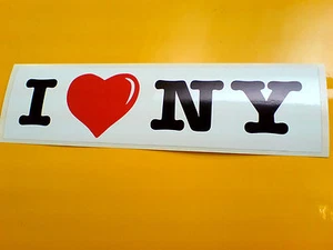 I LOVE NEW YORK Van Car Bumper Sticker Decal 1 off 200mm - Picture 1 of 1