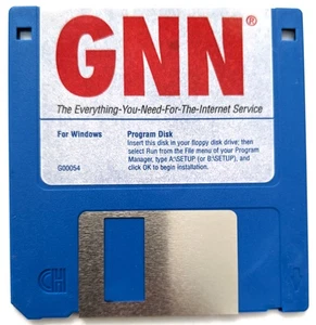 Global Network Navigator GNN / AOL  Collectible Software Floppy Disk 1995 - Picture 1 of 2