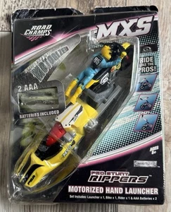 RARE NEW! Jake Lewis #85 Road Champs MXS Dirt Bike with Motorized Hand Launcher - Picture 1 of 6