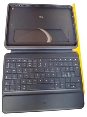 Logitech Slim Folio Tastaturhülle iPad QWERTZ Grau Wireless Tablet - Bild 1 von 4