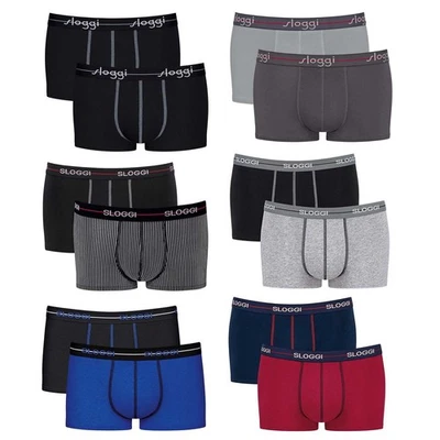 Sloggi Uomo Hipster 2 Pezzi - Start Hipster C2P Box, Boxer, Cotone... - Immagine 1 di 4
