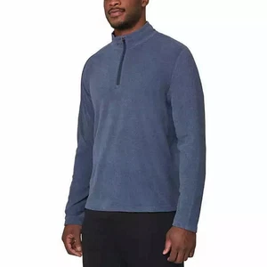Mondetta Quarter Zip Fleece Sweater Pullover, Men’s XL, Blue, NEW - Picture 1 of 3