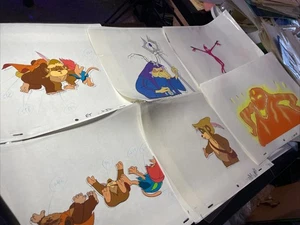 EWOKS Animación Celdas Dibujos Animados Producción Arte De Colección Star Wars Juguetes Figuras I24 - Imagen 1 de 6