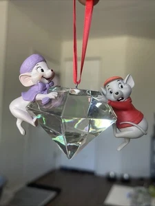 Ornamento de cuaderno de bocetos de Disney 2015 Rescatadores - Bianca y Bernard aferrados al diamante - Imagen 1 de 6