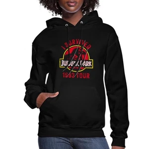 Jurassic Park Logo I Survived 1993 Tour Women's Hoodie - Picture 1 of 7
