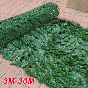 1-10X Künstliche Efeu Hecke Sichtschutz Windschutz Balkonverkleidung Blätterzaun - Bild 1 von 21