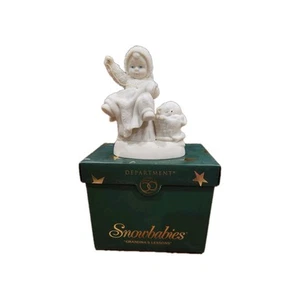 DEPT 56 Snowbabies Omas Unterricht 2004 Nähen mit schlafender Katze 56.69434 - Bild 1 von 5
