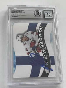 Tarjeta firmada por Sebastian Aho Beckett losa NHL en todo el mundo Finlandia Auto IP a - Imagen 1 de 4