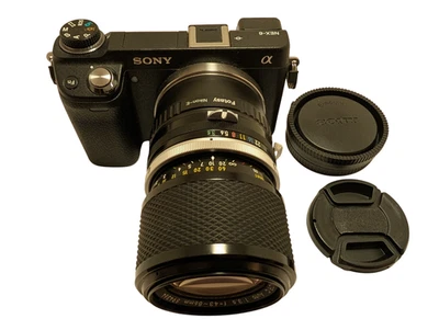 Sony E-mount adapted NIKON NIKKOR 43-86 mm F/3.5 Standard Telephoto Zoom Lens. - Image 1 of 4
