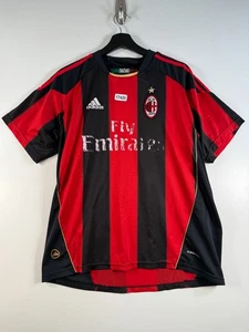 Adidas Maglia Calcio Uomo Zlatan Ibrahimovic AC Milan Home Nero Rosso Tg M 19,5x28 - Foto 1 di 16