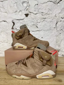 Air Jordan 6 "Travis Scott Khaki" Herren Größe 9 BRANDNEU Turnschuhe DH0690-200 - Bild 1 von 7