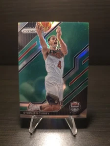 2022-23 Prizm USA Basketball Green #10 Stephen Curry USA Team - Picture 1 of 2