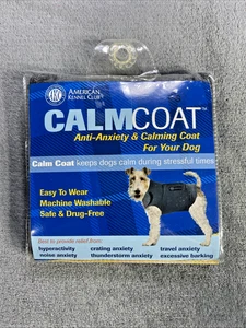 AKC Beruhigungsmantel Hunde Anti-Angst Reise Bellen Waschbar Sicher Klein Grau NEU - Bild 1 von 4