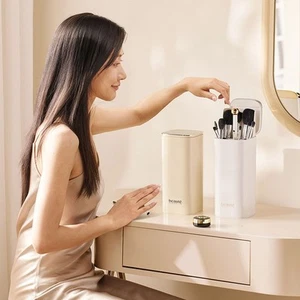 with Lid Automatic Lifting Makeup Brush Holder Makeup Brush Box Home - Picture 1 of 17