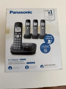 Panasonic Cordless KX-TGD224 Digital Answering Machine Call Block Phone System - Picture 1 of 2