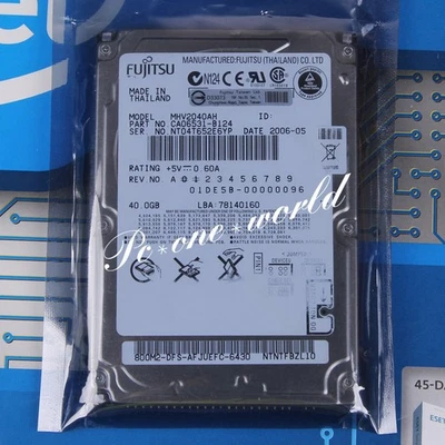 100% OK MHV2040AH FUJITSU 40 GB 2.5" 5400 RPM 8 MB PATA Hard Disk Drive HDD - Image 1 of 2