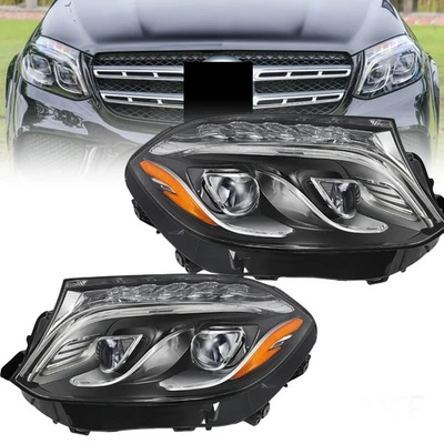 OE Replacement LED Headlight LH&RH FOR 2017 2018 2019 Mercedes Benz GLS63 CA - Image 1 of 4