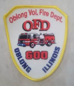 PARCHE OBLONGO VOL. DEPARTAMENTO DE INCENDIOS ILLINOIS 600 - Imagen 1 de 1